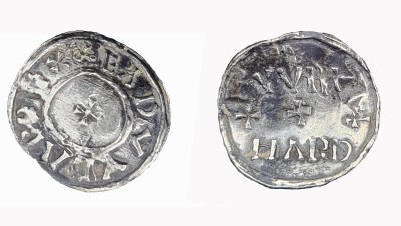 Find, An early-Medieval (Anglo-Saxon) silver halfpenny of Edward the Elder (899-924)