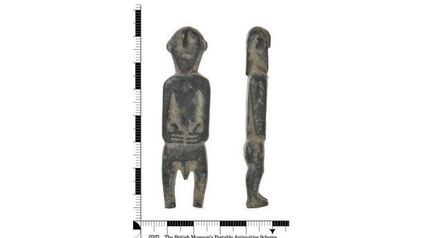 Find, An Early-Medieval copper-alloy Anglo-Saxon gesture figurine