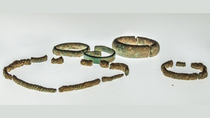 Find, An 'ornament horizon hoard' dating to the Middle Bronze Age (Taunton phase) 1450-1200BC.